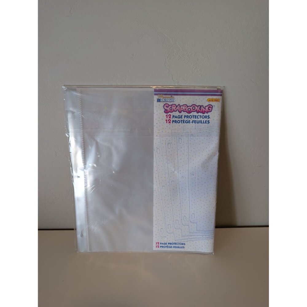 Westrim Scrapbooking 12 page protectors 8 1/2 x 11